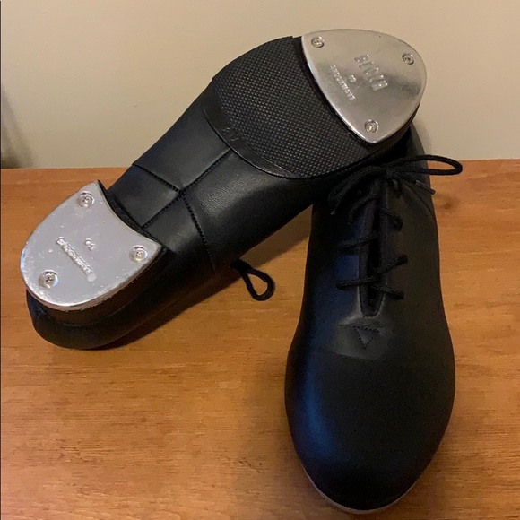 Bloch Shoes - Bloch 02 Shockwave  Black Leather Tap Shoes 8M